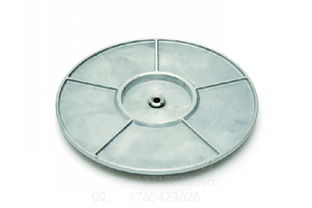 銀色酒店餐桌玻璃轉盤配件 鋁合金底座與不銹鋼軸承的完美組合